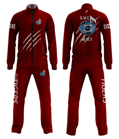 Sky Blue and Maroon Arver Track Suit Jacket and Trouser Sublimation