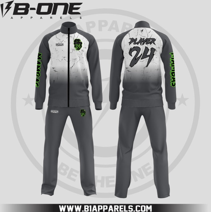 Mambas Sublimated Warm-Up Suit – Front Zip Polyester Fleece (No Hood)