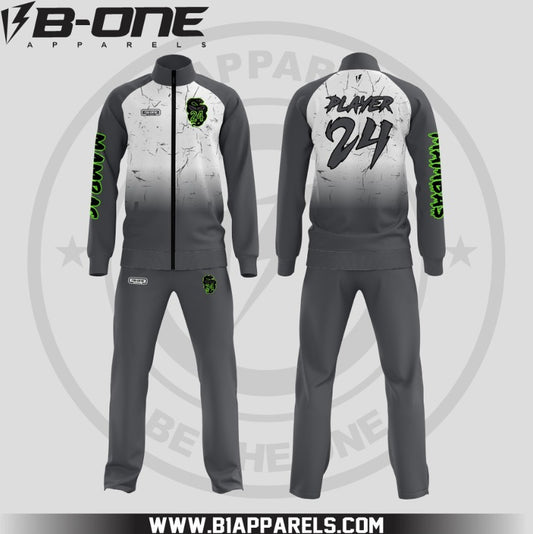 Mambas Sublimated Warm-Up Suit – Front Zip Polyester Fleece (No Hood)