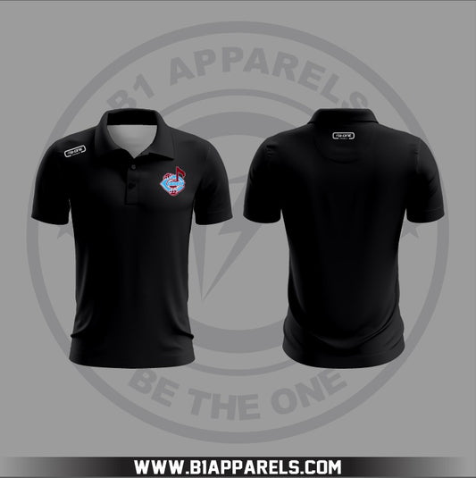 CARVER Custom Black Sublimation Polo Shirt | B1 APPARELS