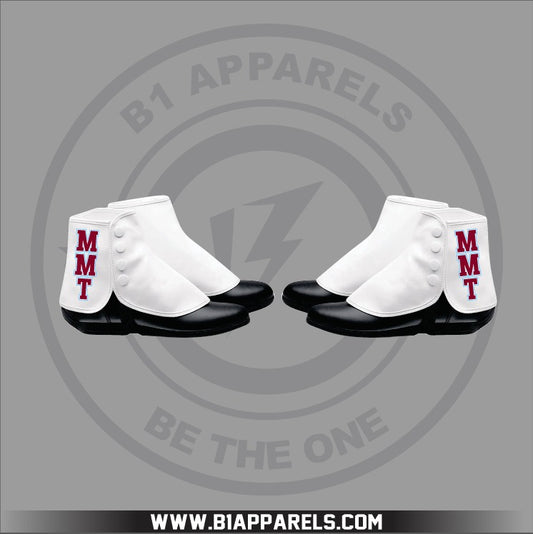 Custom Carver Marching Band Spats with Embroidered Logo | B1 APPARELS