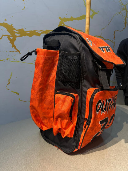 Custom Pro Rolling Bat Bag Orrange Black