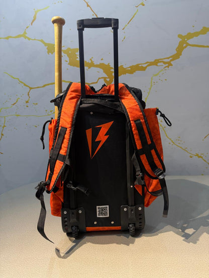 Custom Pro Rolling Bat Bag Orrange Black