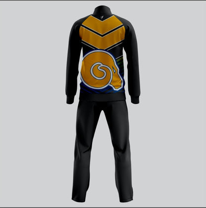 Albany State Rams Lightweight Warmup Suit – Black & Yellow Sublimation Edition BY SRJ