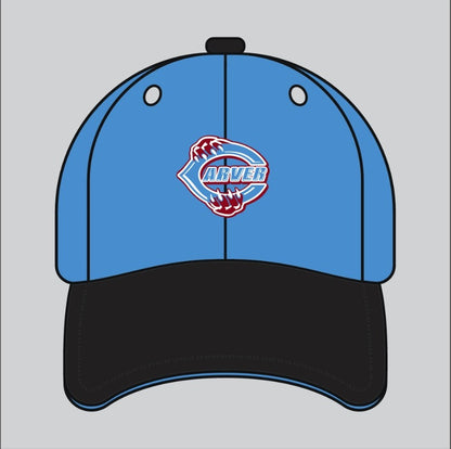 CARVER Blue BlackCustom Baseball Cap – Embroidered by SRJ Apparel