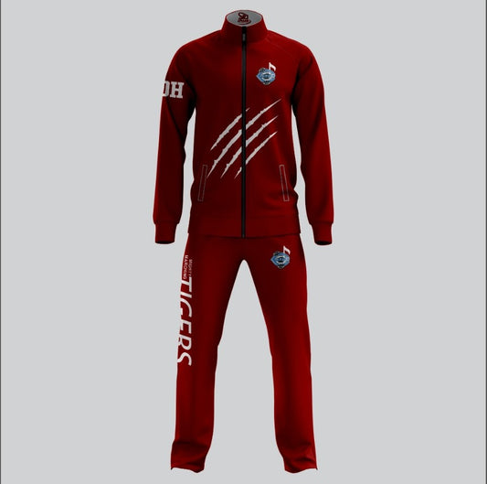 Carver Maroon warmup suit sublimation light weight top and bottom by SRJ