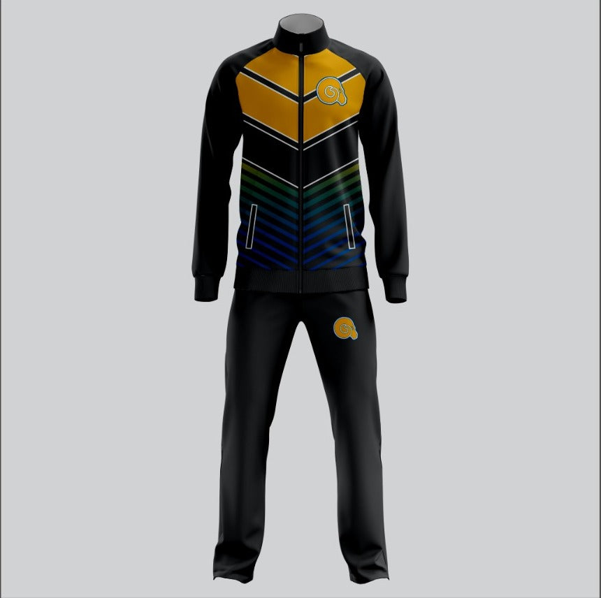 Albany State Rams Lightweight Warmup Suit – Black & Yellow Sublimation Edition BY SRJ