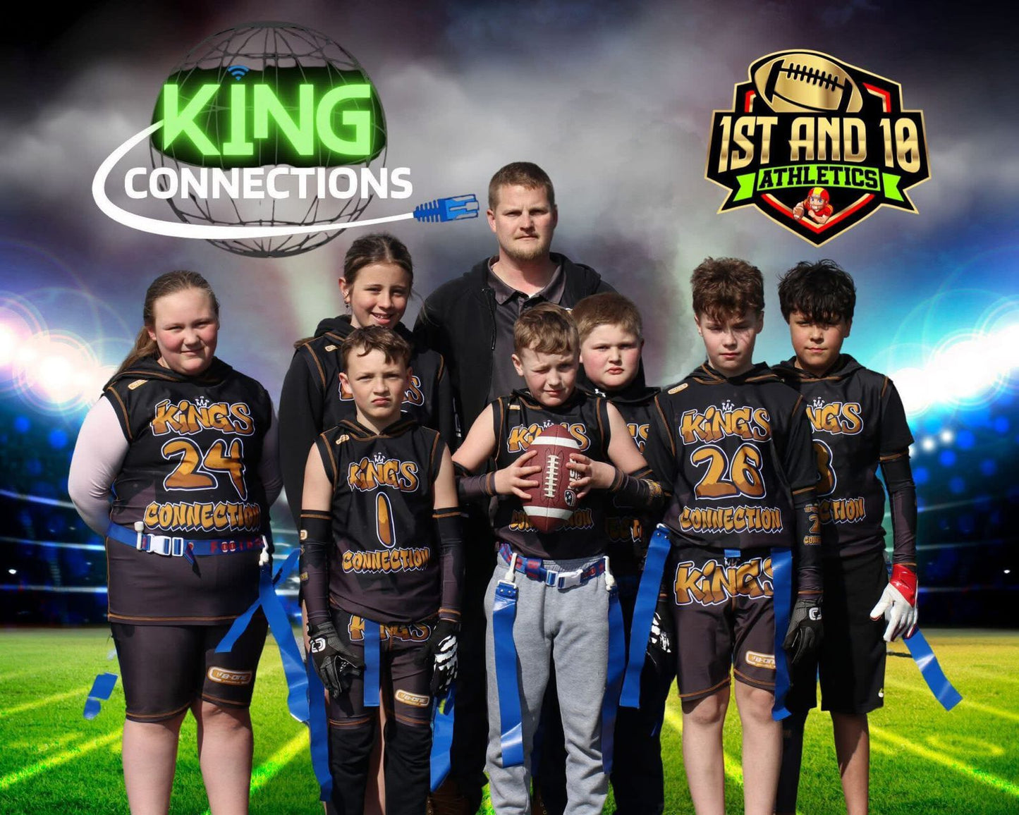 Custom 7v7 Flag Football Elite 6-Piece Gear Package | Team Uniforms